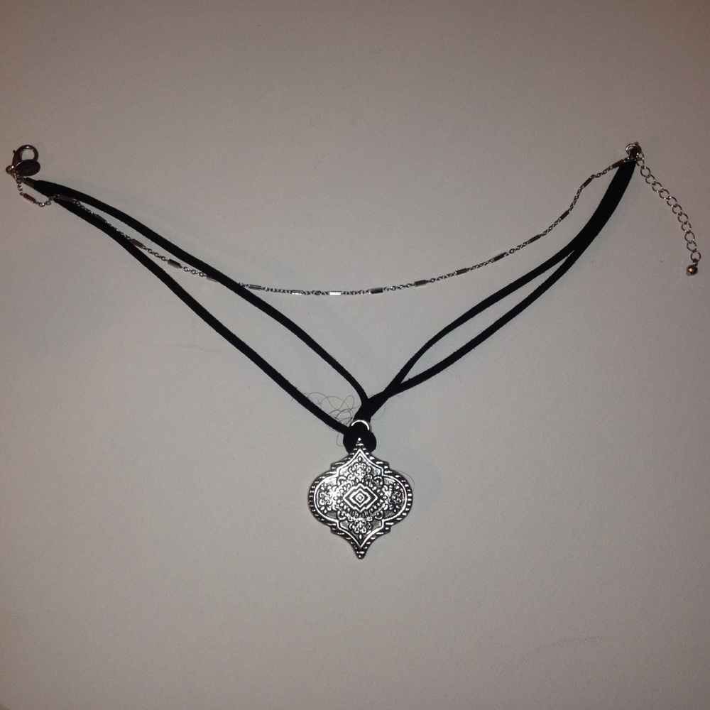 Black Chocker with metal charm